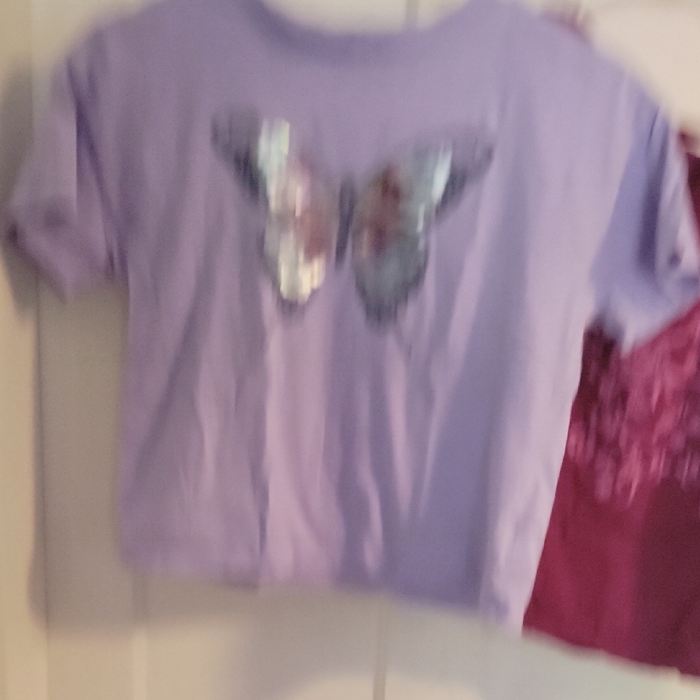 GAP Kids Short Sleeve T-Shirt Set - Lavender and Burgundy - Picture 6 of 8